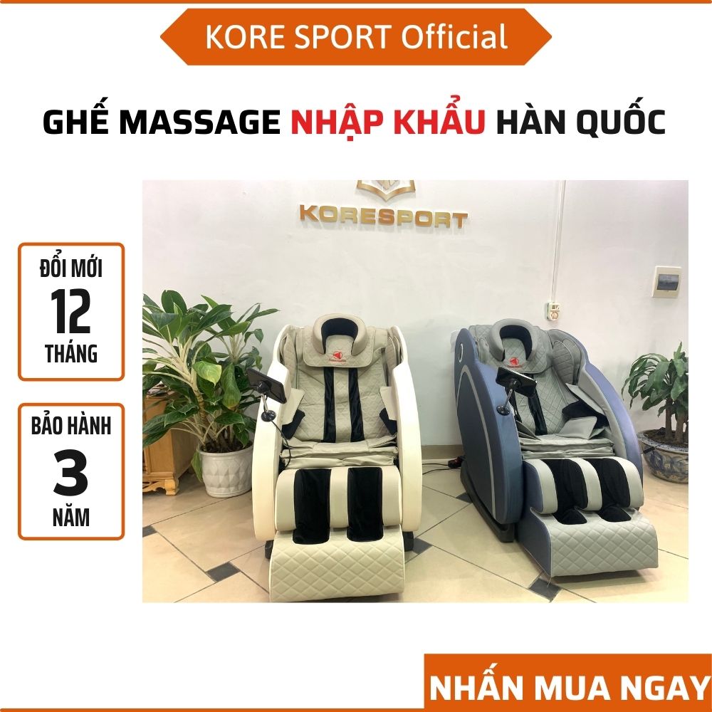 Ghế massage toàn thân cao cấp không trọng lực Kore Sport, ghế mát xa toàn thân Nhật Bản giá rẻ massage lưng cổ chân vai gáy 2021, ghế massage chính hãng cao cấp
