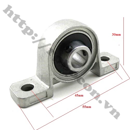 Gối đỡ vòng bi dạng trục đứng kp08 8mm