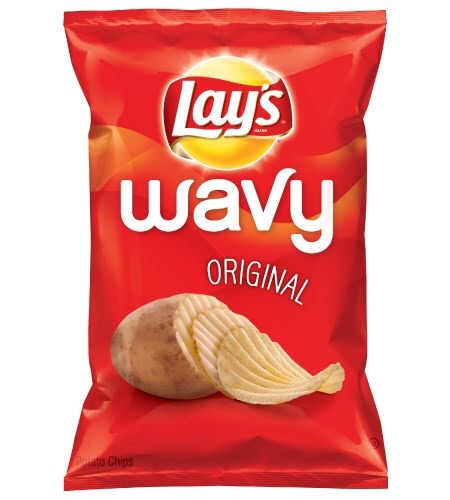 Snack Wavy Original Chip Lays 184.2 gram- Nhập khẩu Mỹ