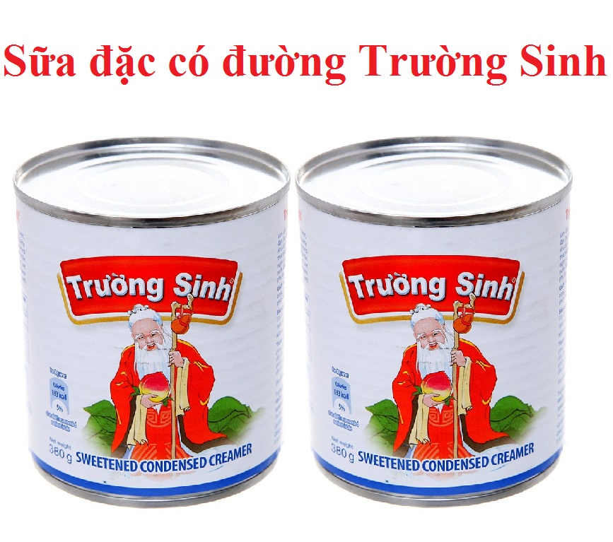 Combo 2 hộp sữa đặc có đường trường sinh, sữa ông thọ lon 380g
