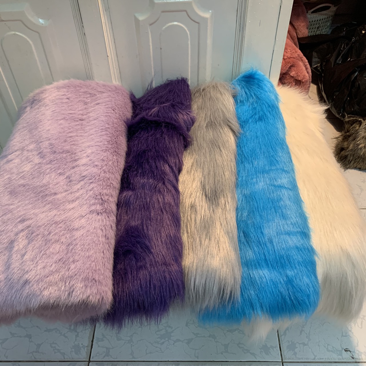 [HCM]Thảm lông trải bàn trang điểm lông dài đẹp