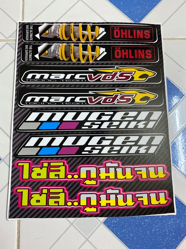 [HCM]TEM LOGO DÁN PHUỘC DÁN GẮP PHUỘC OH MARCVDS MUGEN SEIKI CHỮ THÁI