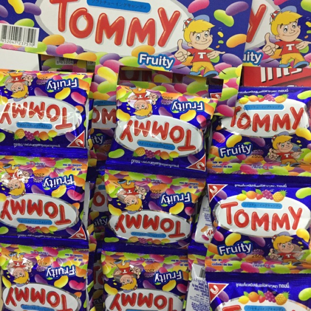 Kẹo Dẻo Hình Hạt Đậu Tommy Trái Cây THÁI LAN 12 gói x18gr