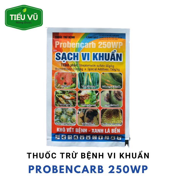 1 gói thuốc trừ bệnh thối trái, thối nhũn, vi khuẩn probencarb 25gr
