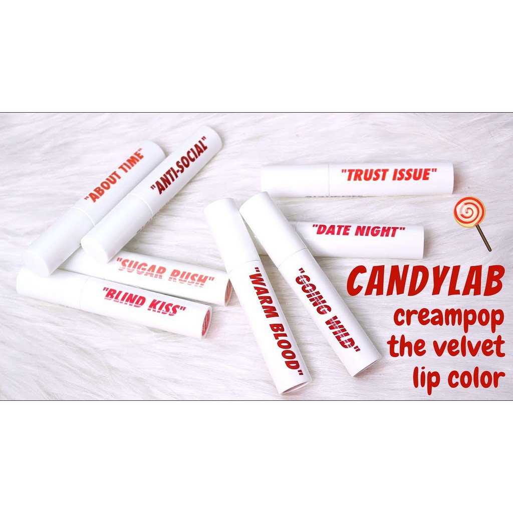 (HH-AU) Son kem Candylab Creampop The Velvet Lip Color, sản phẩm tốt, chất lượng cao, cam kết hàng giống như hình, vui lòng inbox để shop tư vấn thêm