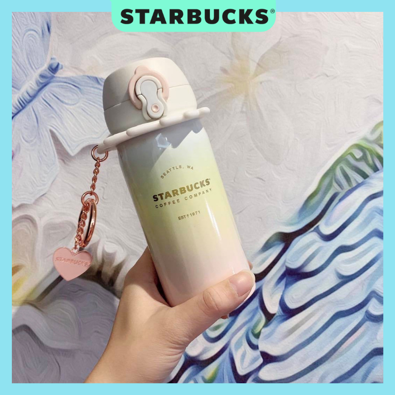 Bình giữ nhiệt starbucks x thermos thiên nga kèm phụ kiện 355ml
