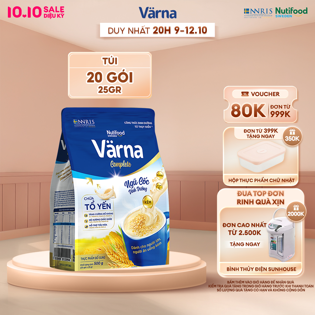 Ngũ cốc dinh dưỡng Varna Complete - Tăng cường đề kháng - Varna