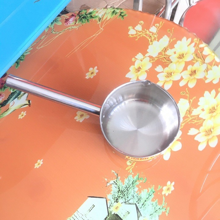 Gáo INOX cao cấp cán ngắn cỡ lớn Đường kính gáo 16 cm-GN16I3-