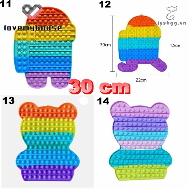 Đồ chơi bóp bóng giải trí hình among us đa dạng kích thước 20 30cm giúp