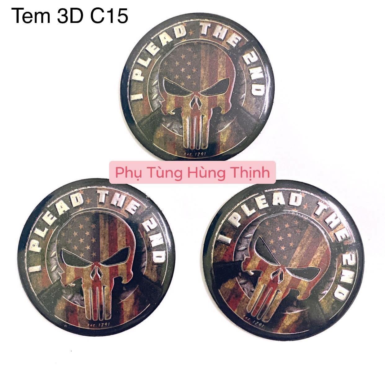 Tem logo 3D C15 ,Sản Phẩm Chất Lượng, Gian Hàng Uy Tín, Giá Cả Cực Tốt, Mua Ngay.
