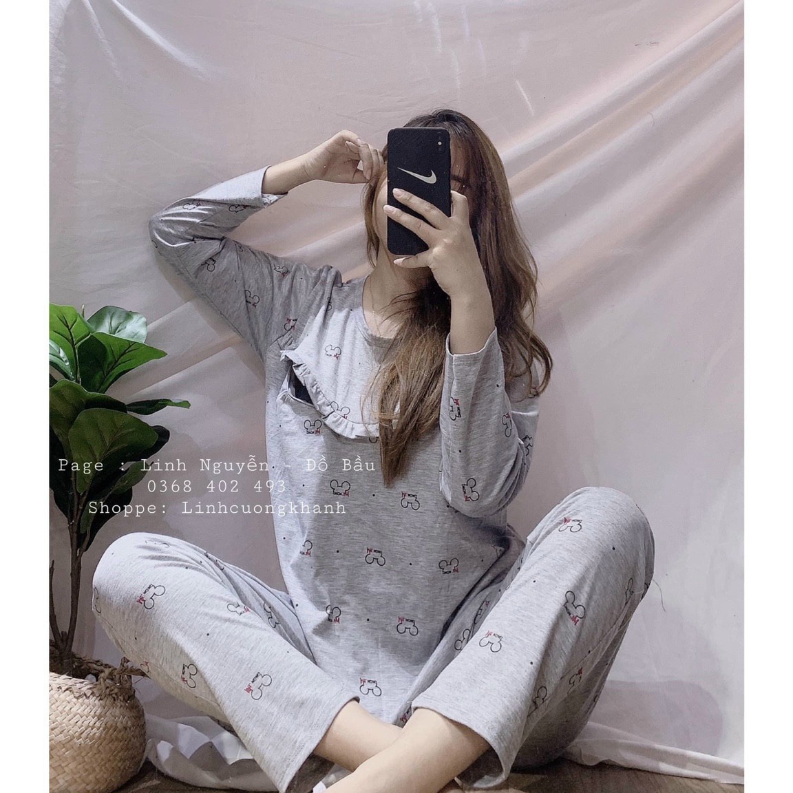 BỘ BẦU CAO CẤP SIÊU XINH❤️CHẤT MỀM HÀN QUỐC SIÊU MÁT SIÊU MỀM❤️FREE SIZE 43~70KG