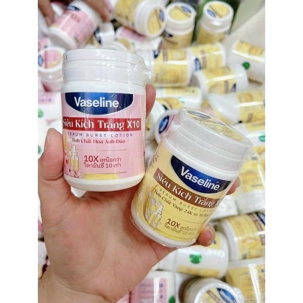 Kem kích trắng vaseline x10 hũ 250gr