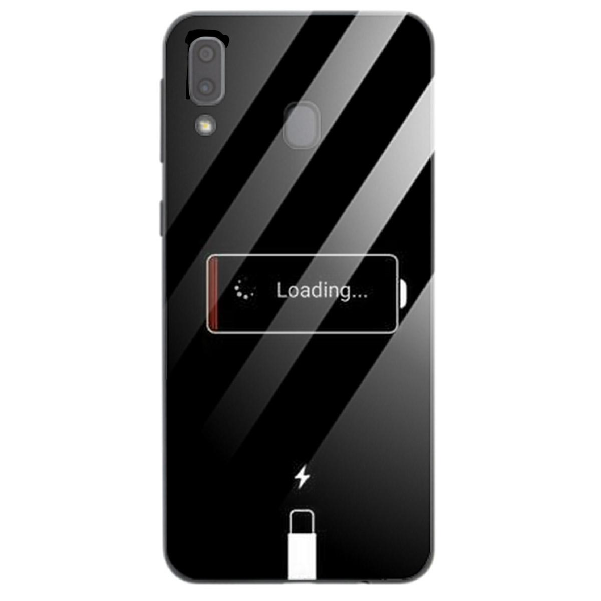 Ốp kính cường lực cho điện thoại Samsung Galaxy A20 - Battery Icon MS BTI007