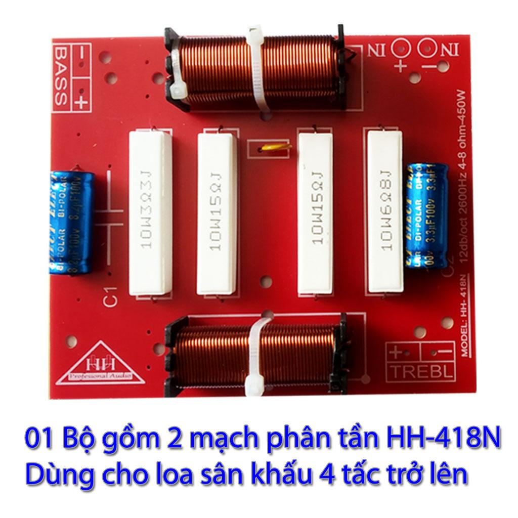 Mạch phân tần công suất lớn dùng cho Loa Sân Khấu. Phân định tần, Bảo vệ loa và chống hú hiệu quả.