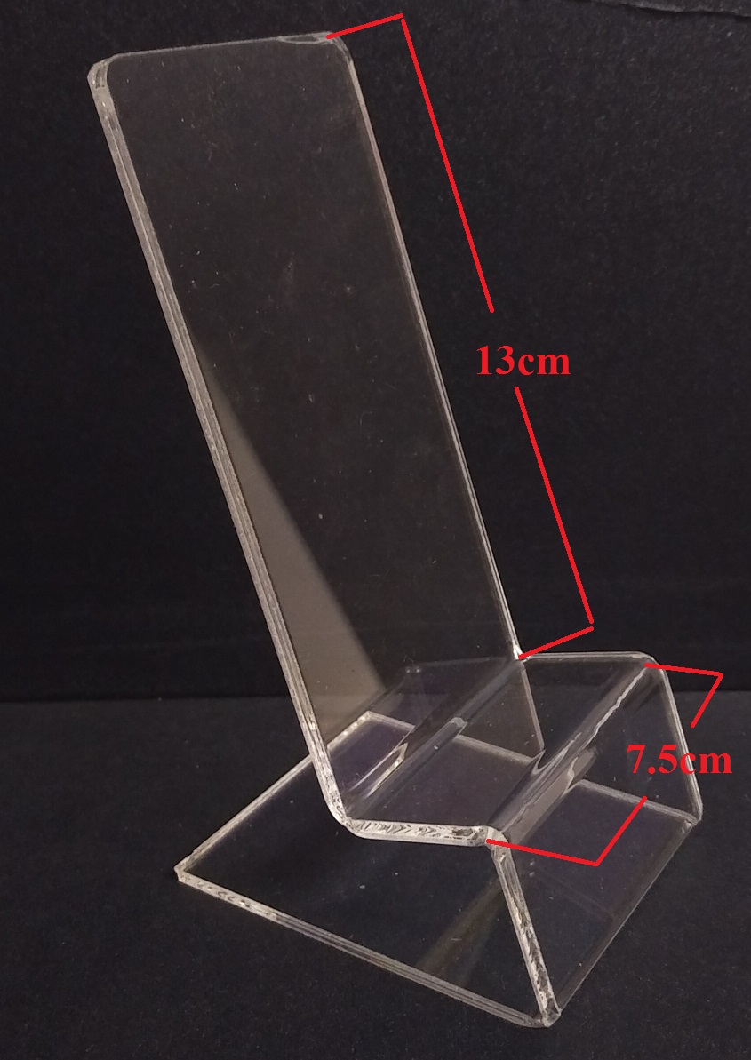 Bộ 10 kệ mica điện thoại 6X11.5cm