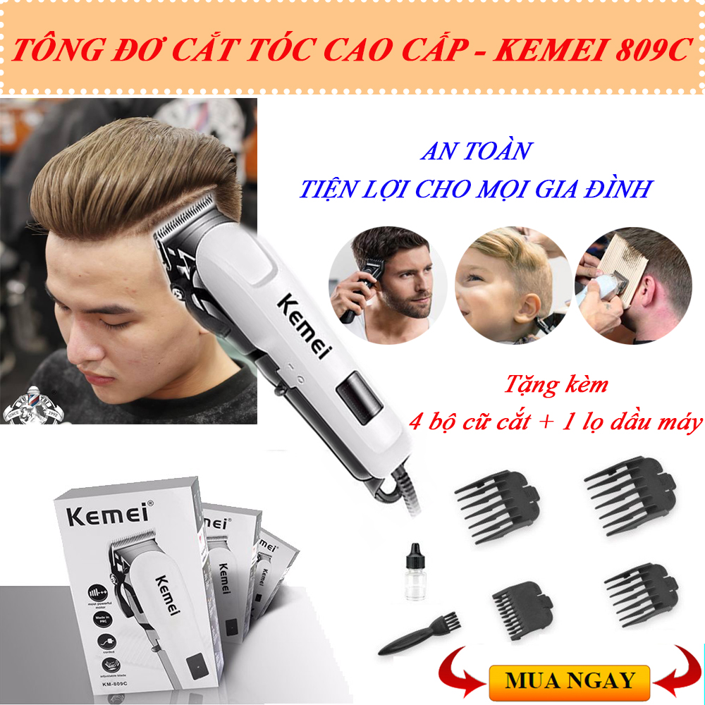 Tông Đơ Cắt Tóc Cắm Điện, Tăng Đơ Cắt Tóc, Tông Đơ cắt Tóc Cho Bé.Thiết kế Hiện Đại, Động Cơ Mạnh Mẽ, An Toàn, Dễ Sử Dụng Với 4 Đầu Lược Cắt.BH 1 ĐỔI 1 .MUA NGAY!!