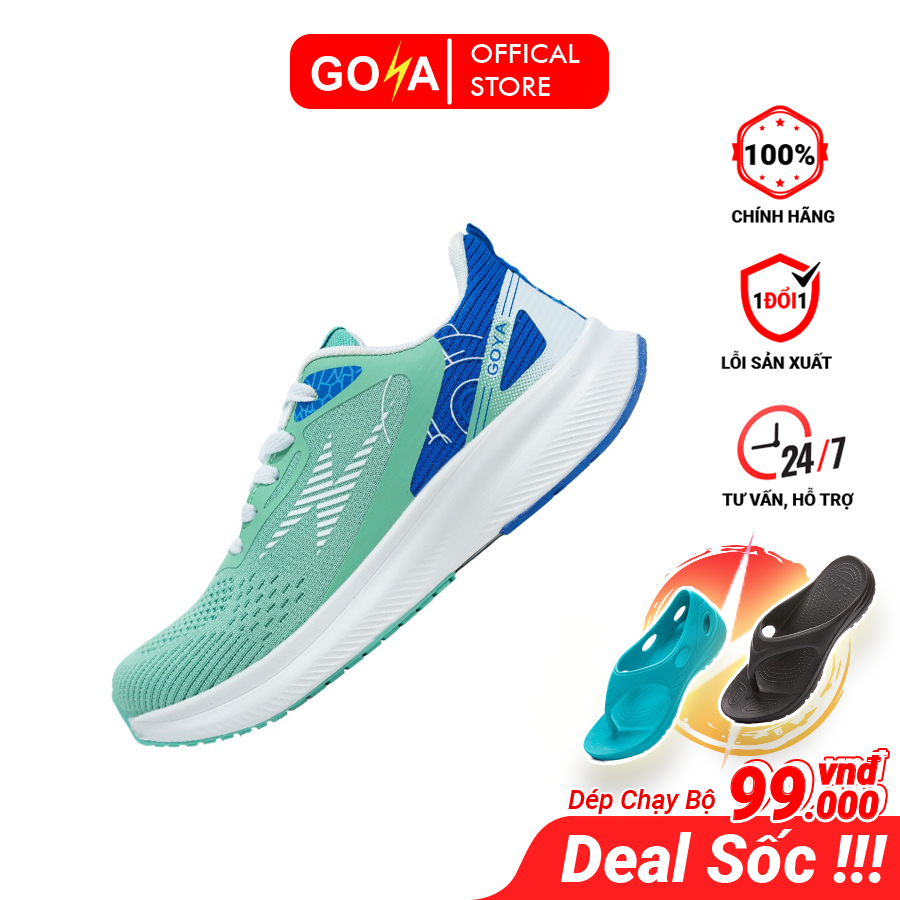 Giày thể thao sneaker Nam/ Nữ Goya chính hãng GY232 Xanh rêu