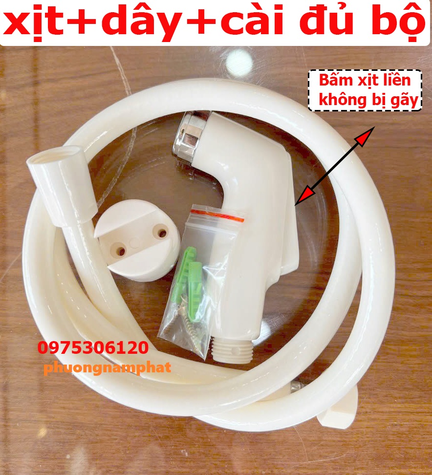 GIÁ TỐT ĐẨY SỐ LƯỢNG BỘ Vòi Xịt Vệ Sinh Xịt Bồn Cầu Không Dây Xịt VX1 BẰNG NHỰA