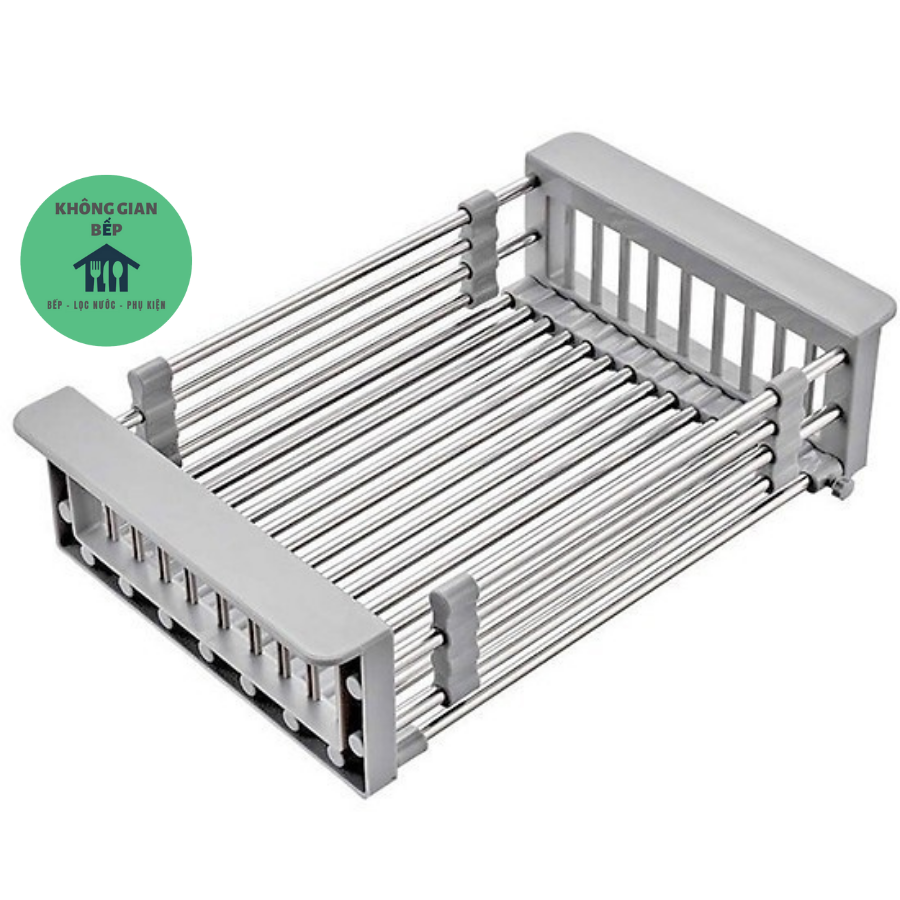 Kệ giá rổ gác bồn rửa chén bát đĩa inox bền đẹp tiện dụng