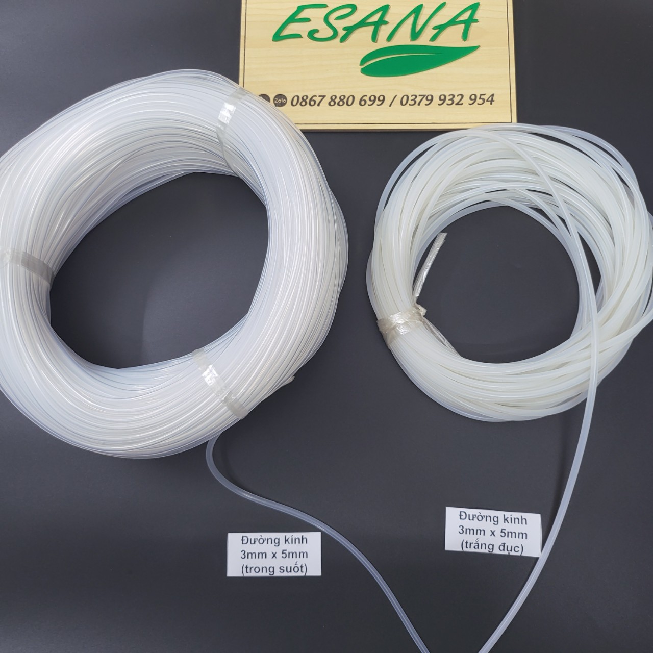 Ống dẫn silicon mềm dẻo kích thước 1x3, 2x4, 3x5, 4x6, 5x7, 6x8