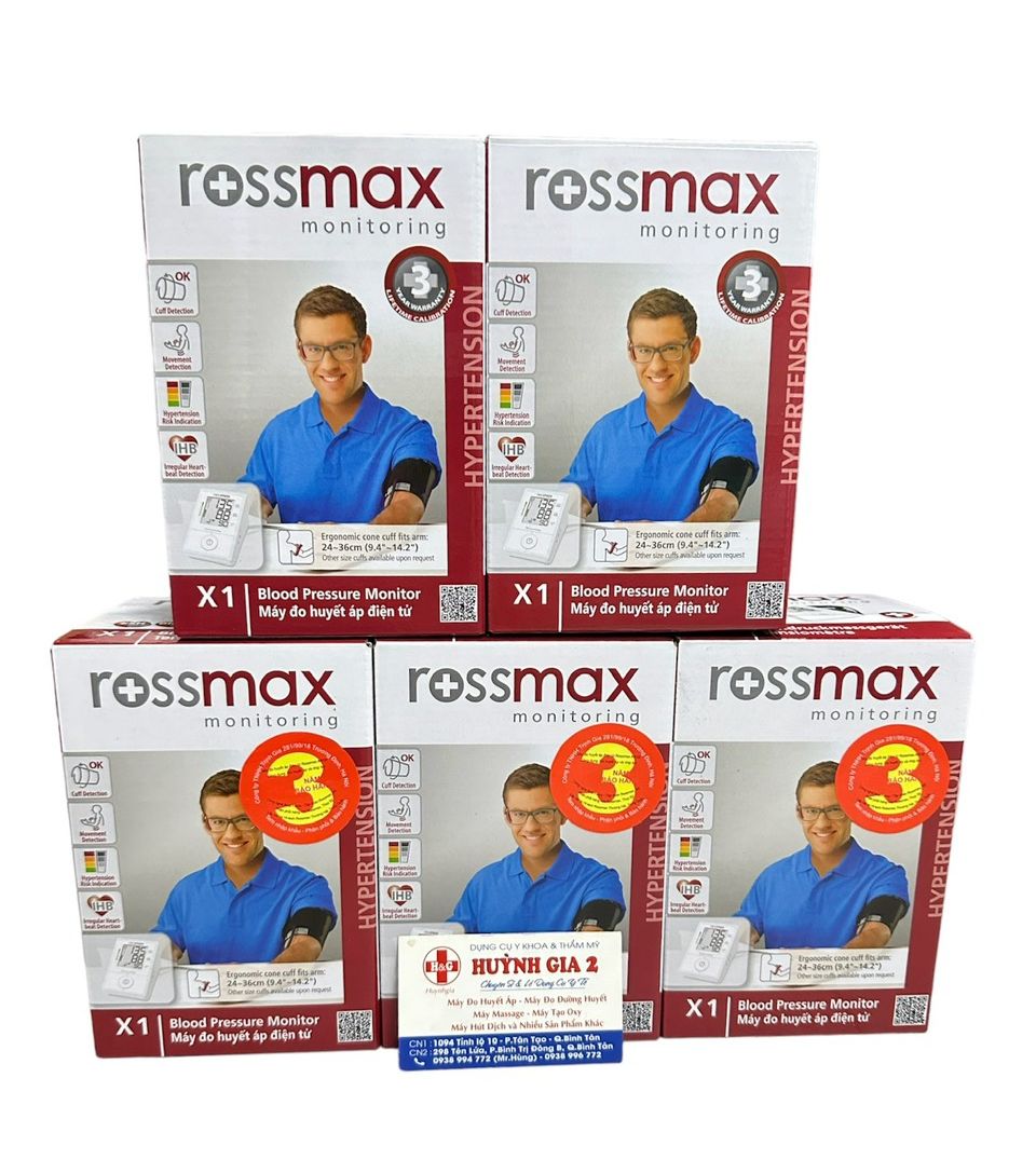 Máy đo huyết áp bắp tay rossmax x1 usa chính hãng