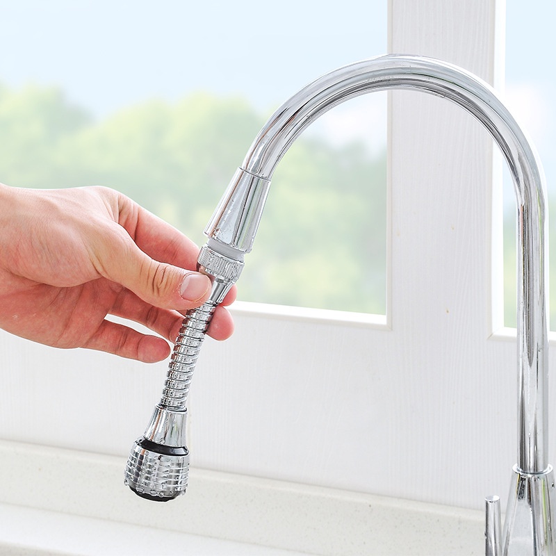 Đầu vòi rửa chén bát tăng áp xoay 360 độ có 2 chế độ nước