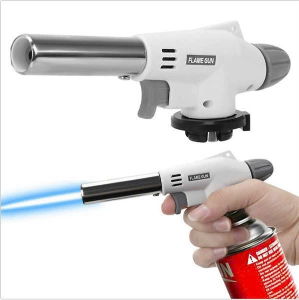Khò gas điện tử cầm tay sử dụng bình ga mini 920 trắng