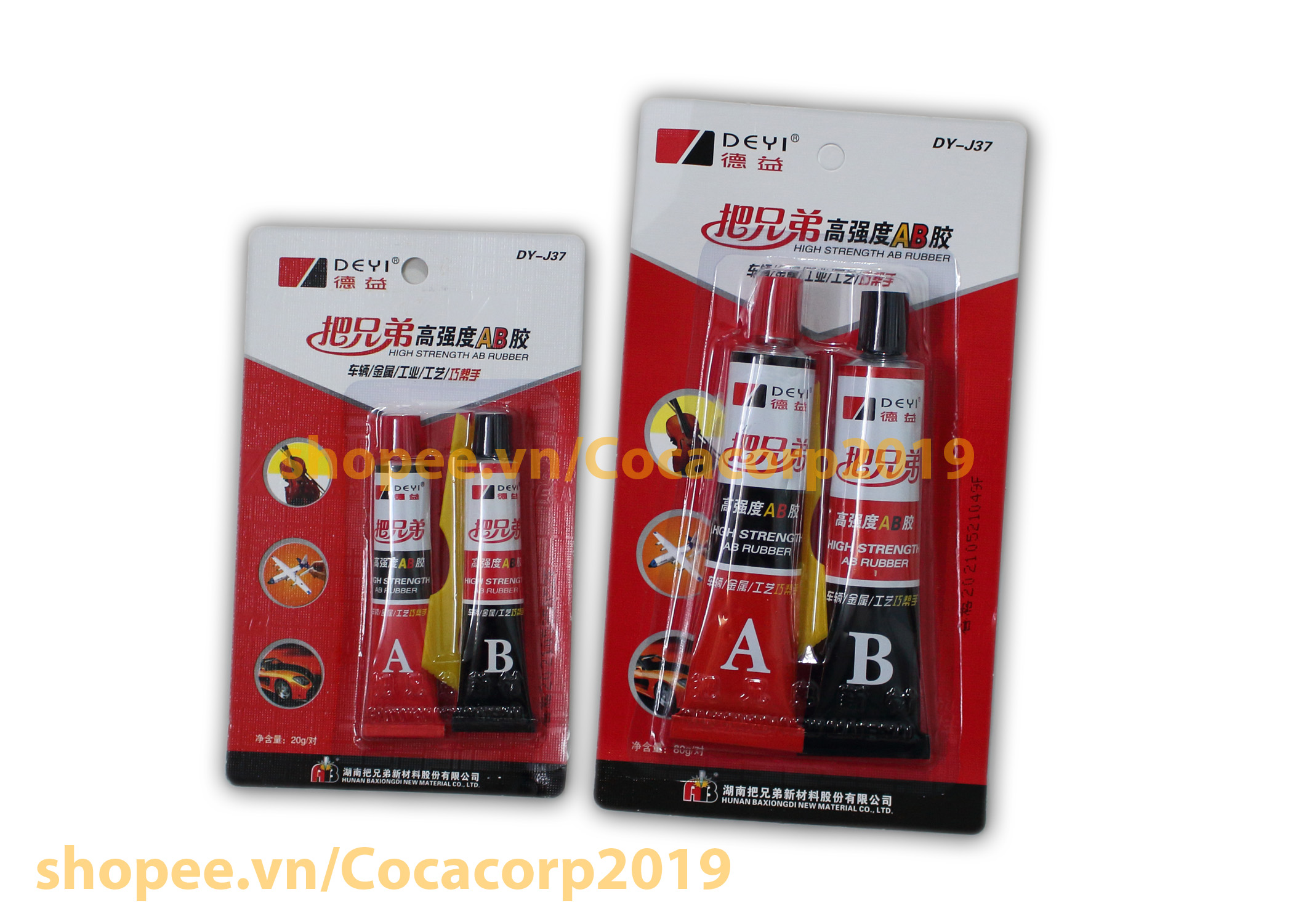 Keo ab nhanh khô dy-j37 - dán gỗ, đá, sắt , gốm. độ cứng cao tiện dụng dễ sử dụng