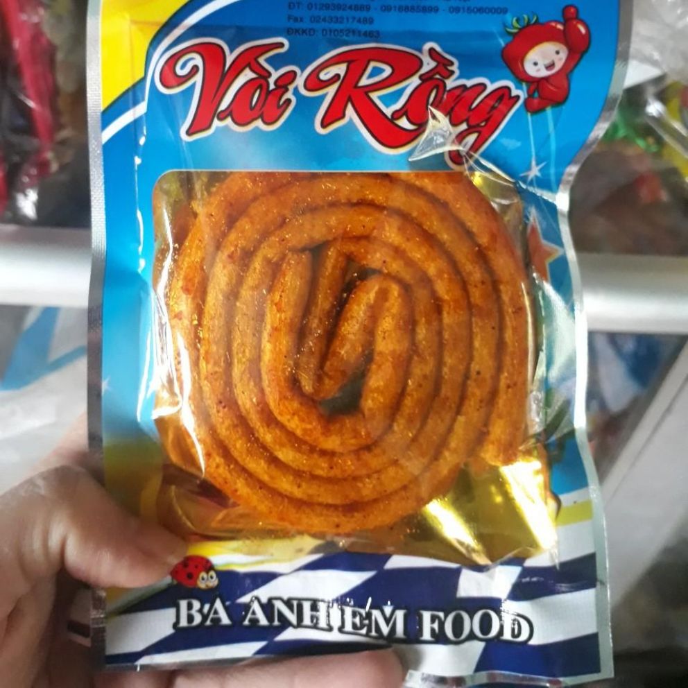 10 gói snack cay vòi rồng
