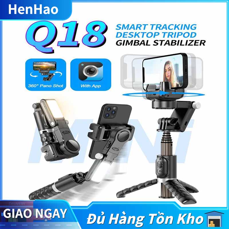 【giao hàng trong vòng 24h】Gimbal Chống Rung Cho Điện Thoại, Gimbal Stabilizer, Gimbal Chống Rung Q18 Quay Video Chuyển Động Mượt Mà, Selfie Stick