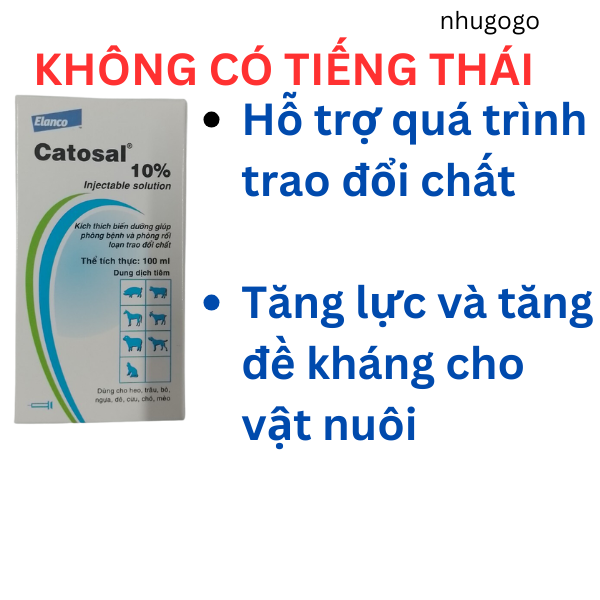 Catosal 100ml hỗ trợ quá trình trao đổi chất trên vật nuôi