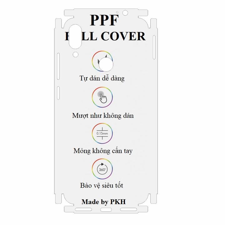 Dán dẻo PPF Redmi Note 7 mặt sau và viền