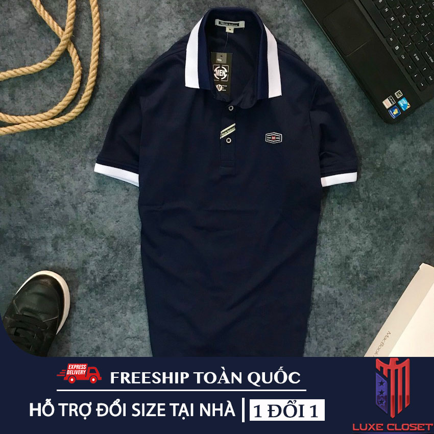 [HCM]Áo thun nam cổ bẻ thun cotton From ôm body mặc mát mặc đi chơi đẹp ASTD067