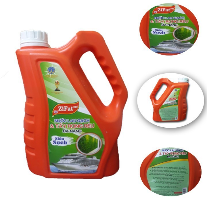 NƯỚC TẨY SÀN NHÀ, RONG RÊU, BỤI BÁM BẨN CỰC MẠNH ZIFAT 2 LÍT - STK2L