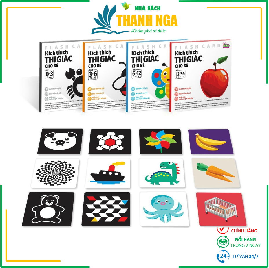 Bộ thẻ kích thích thị giác cho bé