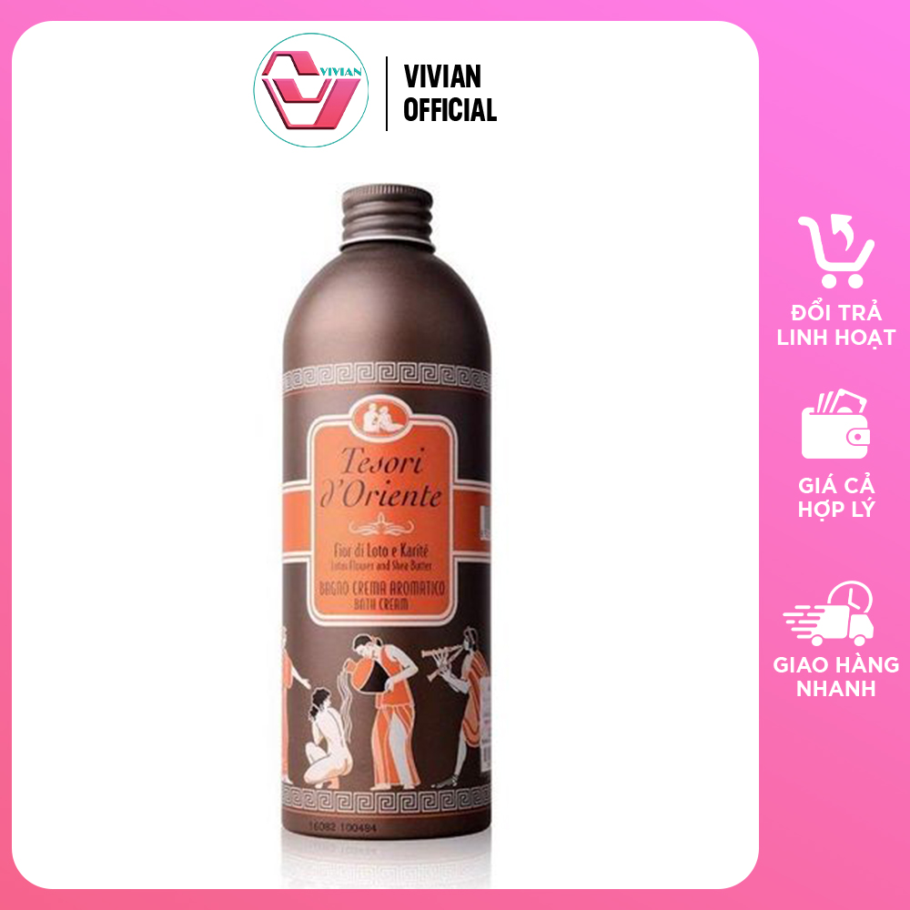 Sữa tắm hương hoa sen Tesori D'Oriente TO00001 dưỡng ẩm, sữa tắm lưu hương 500ml