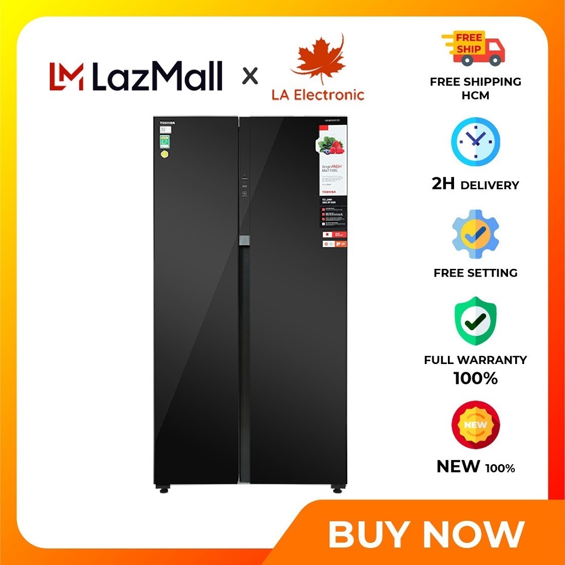 Toshiba inverter refrigerator 596 liters gr-rs780wi-pgv-xk new 2022 - free shipping hcm - bảng điều khiển bên ngoài điều khiển từ xa với ứng dụng công nghệ iot