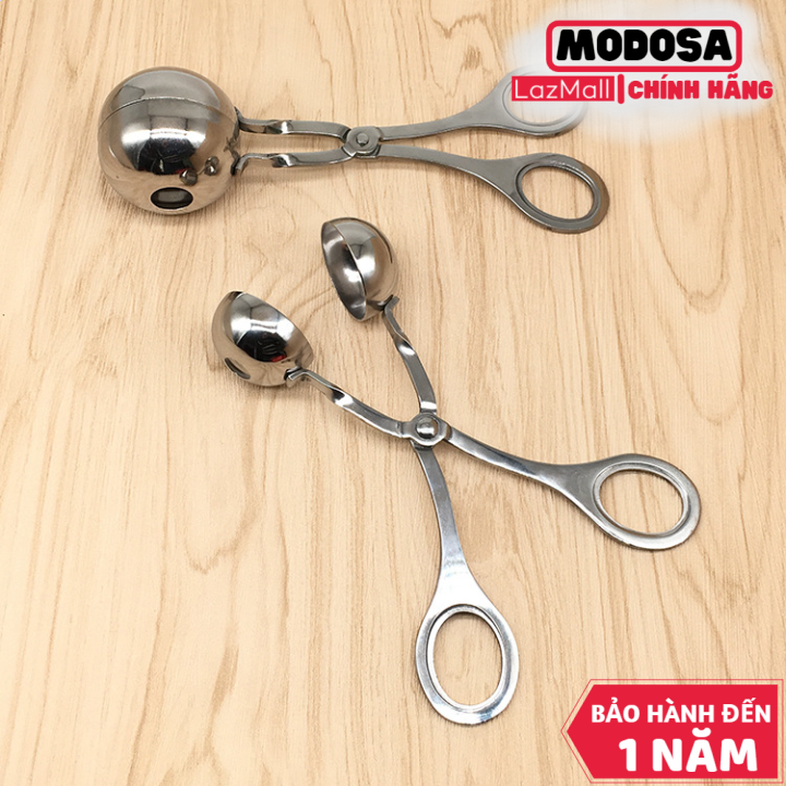 Cây modosa kẹp thịt viên, chả viên inox