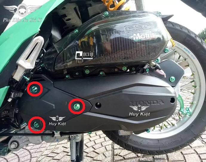 [HCM]Combo 3 Ốc Titan Thật GR5 Gắn Lốc Máy Trước Vario 2018 - 2020 AirBlade 2016 - 2019 MS3584