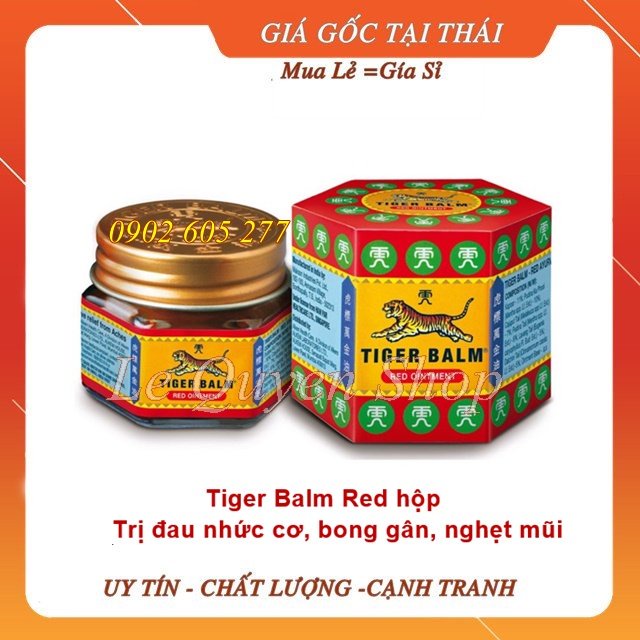 Dầu cù là con hổ đỏ tiger balm thái lan 19,4gr