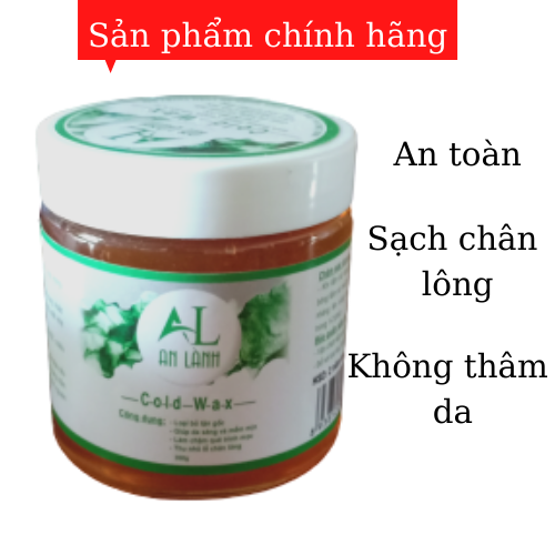 Wax lông An Lành 350g , an toàn , sạch chân lông - Tặng sét giấy và 2 que gỗ