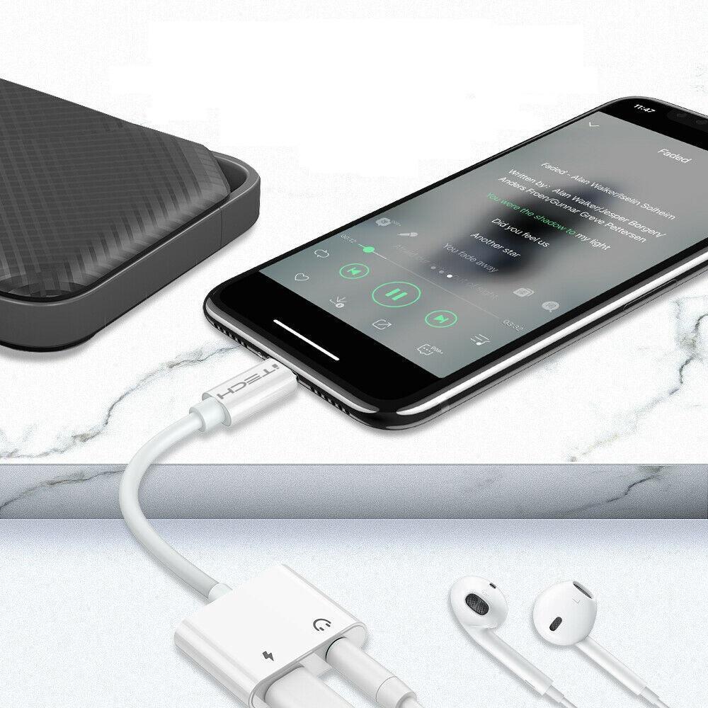 Cáp chuyển đổi lightning sang 3.5mm và chân sạc lightning - model itech