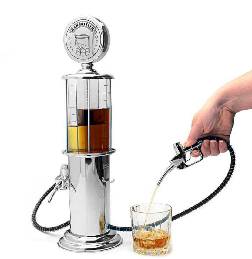Bình rót nước , rượu bia hình cây xăng 1 vòi 1 lít