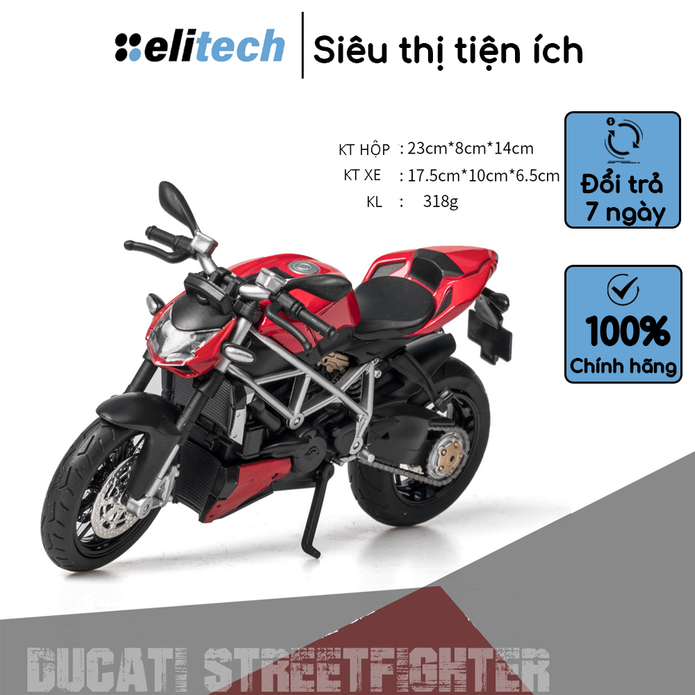 Xe mô hình moto Ducati Streetfighter tỉ lệ 1:12 hãng H1toys