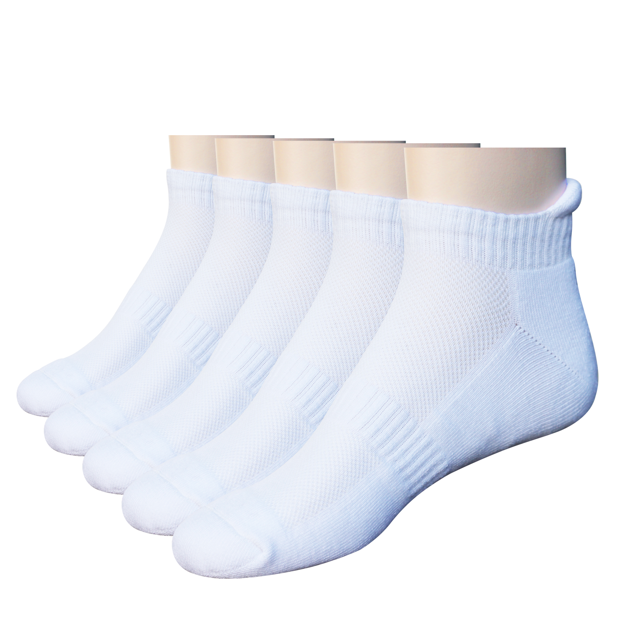 Combo 5 đôi vớ nữ thể thao Cotton màu trắng DonaKein