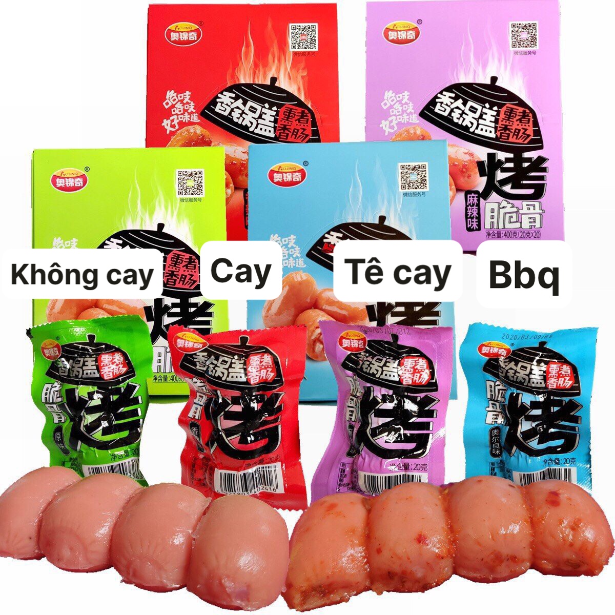 Combo 10 xúc xích sụn 4 viên aoinqi