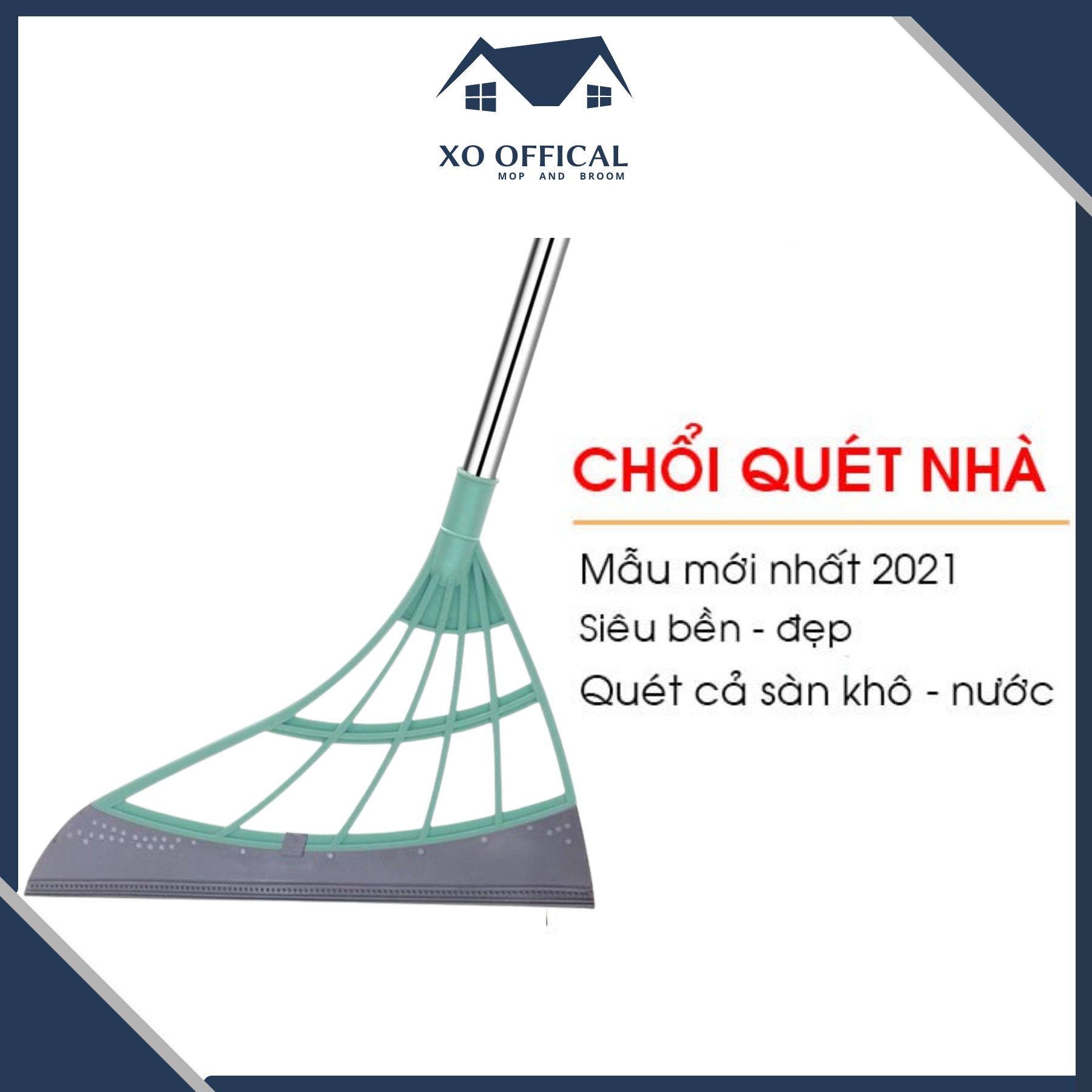 [FREESHIP] Chổi Quét Nhà Nhựa Mềm Silicon Đa Năng