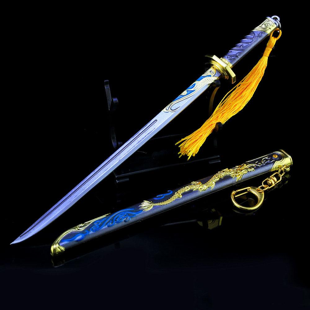 Móc Khóa Kiếm Samurai Rồng Vàng