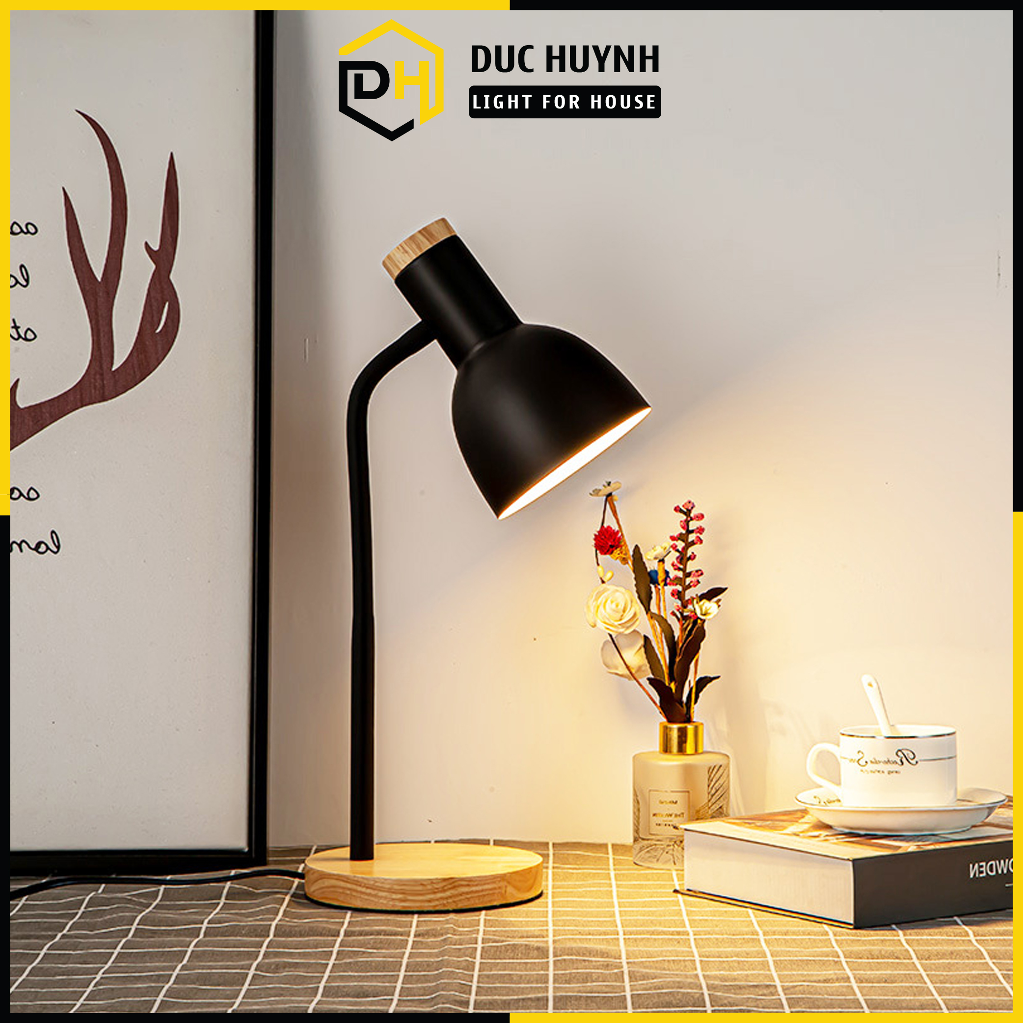  Đèn học để bàn Bắc Âu trang trí decor cho phòng khách phòng ngủ DN044 