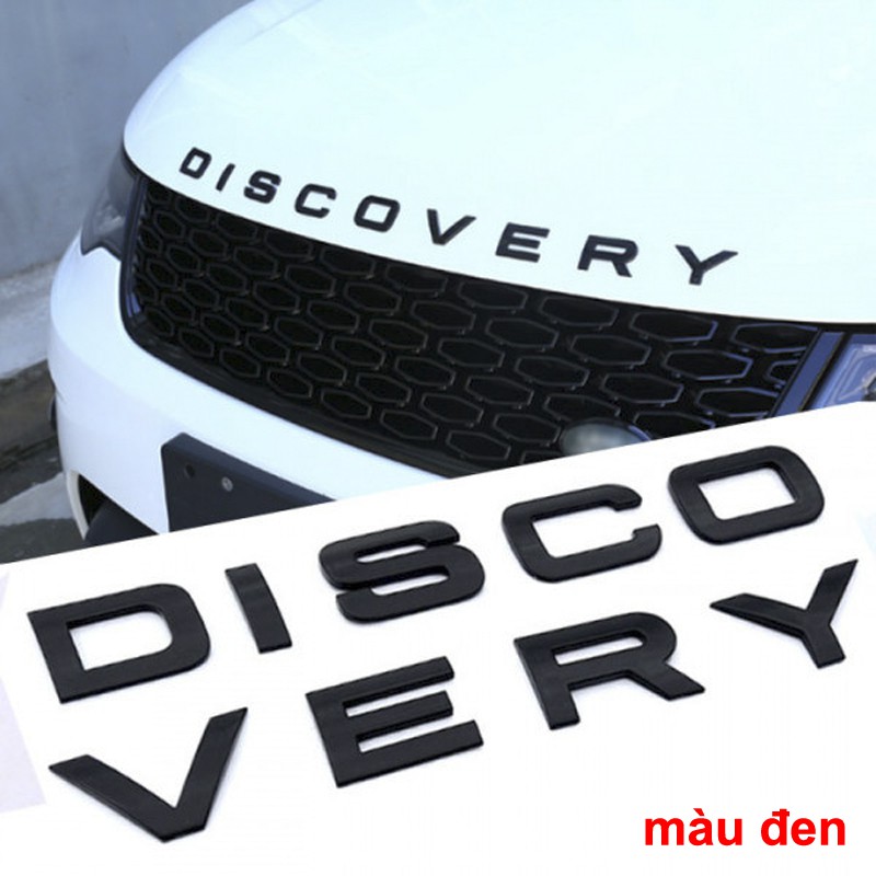 Tem chữ nổi 3D DISCOVERY màu Đen